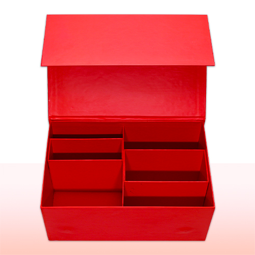 caja de carton corrugado sencillo con solapas