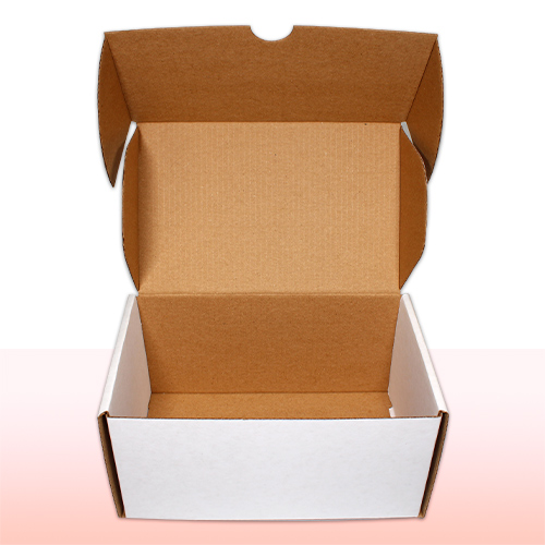 caja de carton corrugado sencillo con solapas