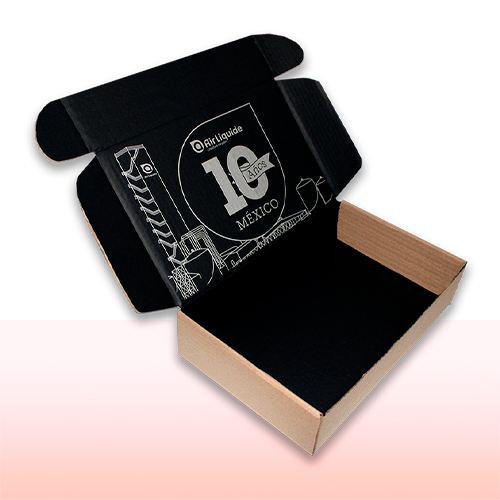 caja de carton corrugado impresa interior