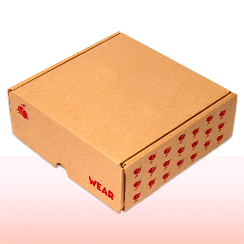 caja de carton corrugado para envios impresa a una tinta