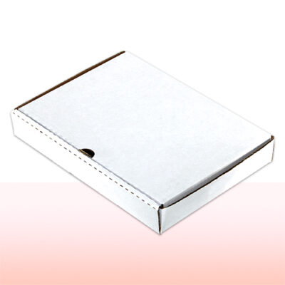 caja de carton corrugado blanco para pizza