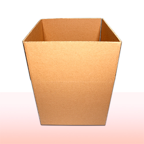 caja de carton corrugado sencillo con solapas