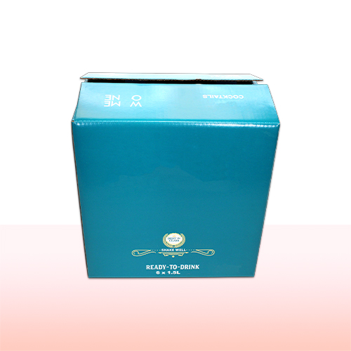 caja de carton impresa con solapas