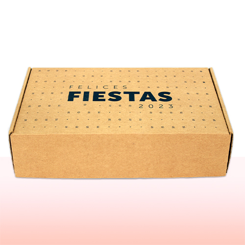 caja de carton microcorrugado impresa una tinta