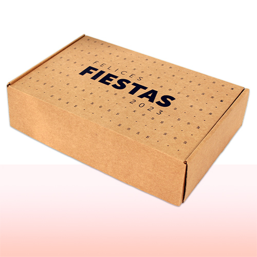 caja de carton microcorrugado impresa una tinta