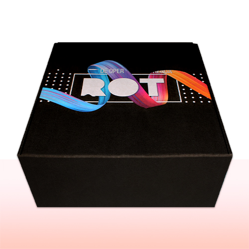 caja de carton negra impresa