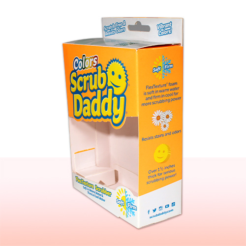 caja de carton corrugado sencillo con solapas