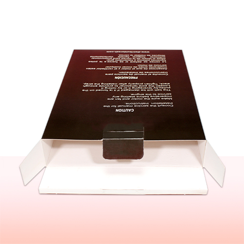 caja de cartulina sulfatada impresa