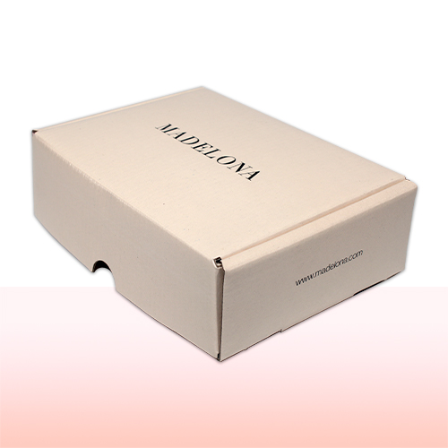 caja de carton corrugado sencillo con solapas