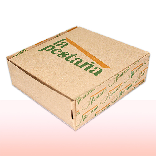 caja de carton corrugado sencillo con solapas