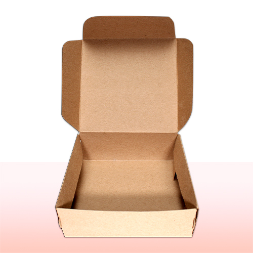 caja de carton kraft impresa a una tinta