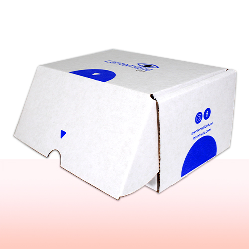 caja de carton corrugado sencillo con solapas