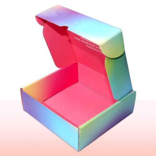 caja de carton corrugado sencillo con solapas