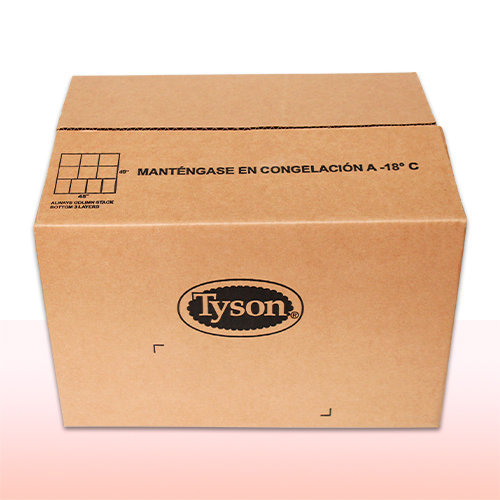 caja de cartón corrugado con impresión a una tinta