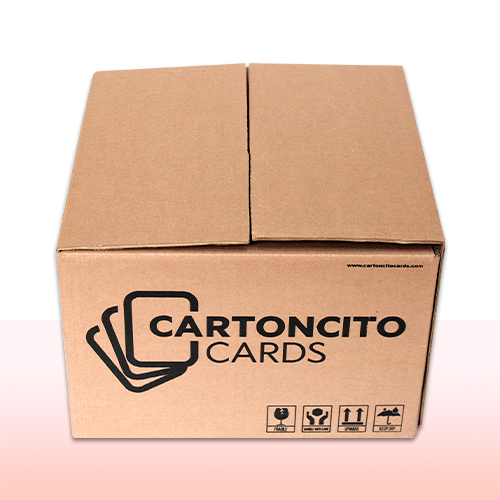 caja de cartón corrugado con impresión a una tinta