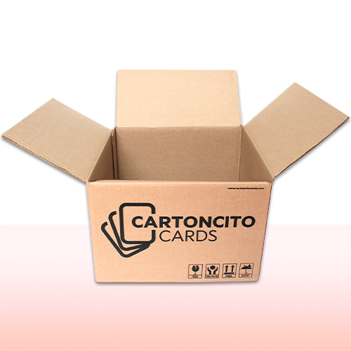 caja de cartón corrugado con impresión a una tinta