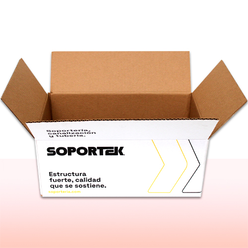 caja de cartón corrugado exterior blanca impresa
