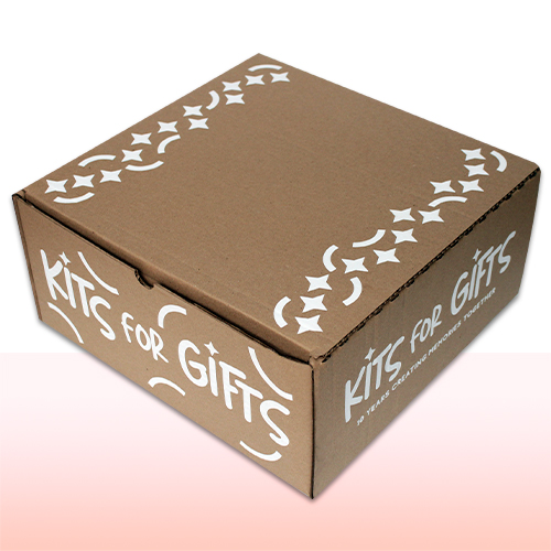 caja de carton corrugado sencillo con solapas