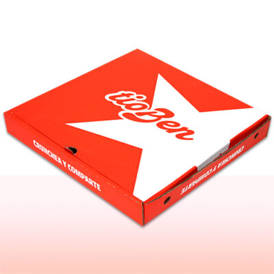caja de cartón corrugado para piza