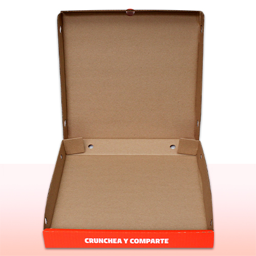 caja de cartón corrugado para piza