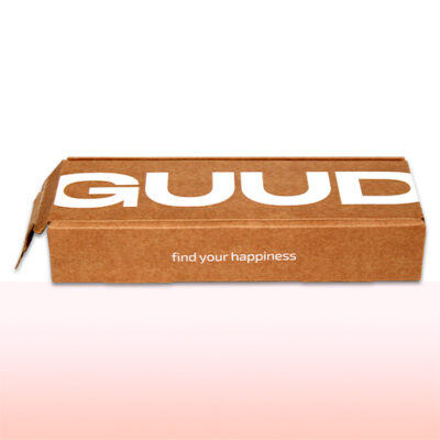 caja kraft con tira de pegamento